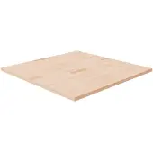 vidaXL Tafelblad vierkant 90x90x2,5 cm onbehandeld massief eikenhout