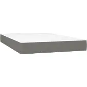 vidaXL Pocketveringmatras medium 120x200x20 cm stof donkergrijs