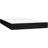 vidaXL Pocketveringmatras medium 120x200x20 cm stof zwart