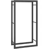 vidaXL Haardhoutrek 50x28x94 cm staal matzwart