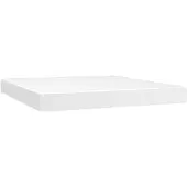 vidaXL Pocketveringmatras medium 180x200x20 cm kunstleer wit