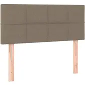 vidaXL Hoofdbord 90x5x78/88 cm stof taupe