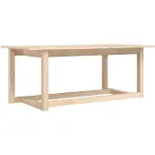 vidaXL Salontafel 110x55x45 cm massief grenenhout