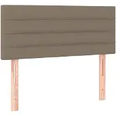 vidaXL Hoofdbord 100x5x78/88 cm stof taupe