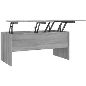 vidaXL Salontafel 102x50,5x46,5 cm bewerkt hout grijs sonoma eiken