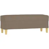 vidaXL Bankje 100x35x41 cm stof taupe