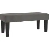 vidaXL Bankje 70x30x30 cm fluweel donkergrijs