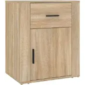 vidaXL Nachtkastje 50x36x60 cm bewerkt hout sonoma eikenkleurig
