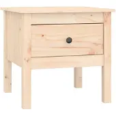vidaXL Bijzettafel 50x50x49 cm massief grenenhout