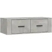 vidaXL Tv-hangmeubel 80x36x25 cm bewerkt hout betongrijs