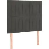 vidaXL Hoofdbord donkergrijs 100x5x118/128 cm Fluweel