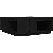 vidaXL Salontafel 100x101x40,5 cm massief grenenhout zwart