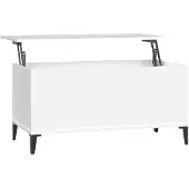 vidaXL Salontafel 90x44,5x45 cm bewerkt hout wit
