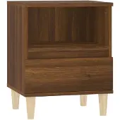 vidaXL Nachtkastje 40x35x50 cm bruin eikenkleur