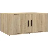 vidaXL Salontafel 80x50x36 cm bewerkt hout sonoma eikenkleurig