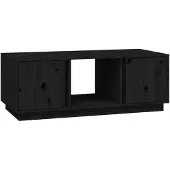 vidaXL Salontafel 110x50x40 cm massief grenenhout zwart