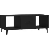 vidaXL Salontafel 102x50x40 cm bewerkt hout zwart