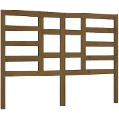 vidaXL Hoofdbord 141x4x104 cm massief grenenhout honingbruin