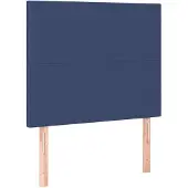 vidaXL Hoofdbord blauw 90x5x118/128 cm stof