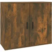 vidaXL Dressoir 80x33x70 cm bewerkt hout gerookt eikenkleurig