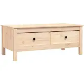 vidaXL Salontafel 100x50x40 cm massief grenenhout