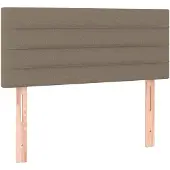 vidaXL Hoofdbord 90x5x78/88 cm stof taupe