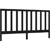 vidaXL Hoofdbord 186x4x100 cm massief grenenhout zwart