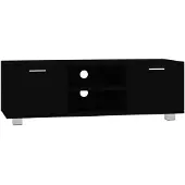 vidaXL Tv-meubel 120x40,5x35 cm bewerkt hout zwart