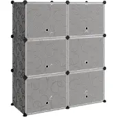 vidaXL Schoenenrek 84,5x31x93,5 cm polypropeen zwart