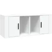 vidaXL Tv-meubel 100x35x40 cm bewerkt hout wit