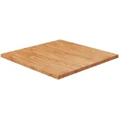 vidaXL Tafelblad vierkant 70x70x2,5cm massief eiken lichtbruin