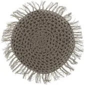 Unique living kussen tufo 45cm Ø chateau grey