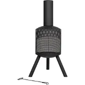 La Hacienda Santana Tuinhaard - L 40 x B 58 x H 115 cm - Staal - Zwart