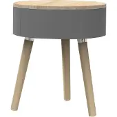 LUND Bijzettafel Lund London Skittle Grey 34,5 x 34,5 x 52 cm