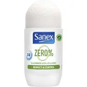 Sanex Zero 0% Respect & Control Deodorant Roller - 50 ml