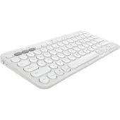 Logitech Pebble Keys 2 K380s, Mini, Draadloos, Bluetooth, Membraantoetsen, QWERTY-indeling, Wit