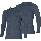 Heat Keeper Thermoshirt heren - Antraciet - L - 2-Stuks