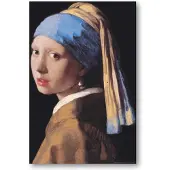 POsterpoint Meisje van Vermeer poster - kunst - Meisje met de Parel - Johannes Vermeer - Delft - Large - luxe uitvoering - 70 x 100 cm