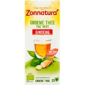 Zonnatura Groene Thee Bio Gingseng 20 stuks