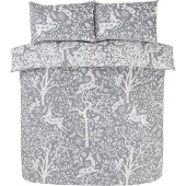 Finest Homeware dekbedovertrek Tatton - polykatoen - grijs - Lits-jumeaux (230x220 + 2st. 50x75 cm)