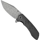 Kansept Knives Entity Framelock Damascus