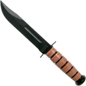 Ka-Bar U.S. Army Knife 1220 vaststaand mes, lederen foedraal