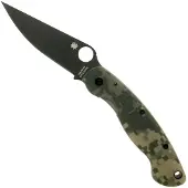 Spyderco Military vouwmes, Digital Camo, zwart