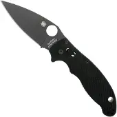 Spyderco Vouwmes Manix II PE Black Zwart Ball Bearing Lock Spyderco