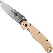 Ontario RAT-2 D2 vouwmes, satin, desert tan