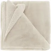 Unique living Plaid Torvah Dove White-150 x 200 cm