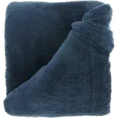 Unique living Plaid Justin Dark Blue Fleece Donkerblauw
