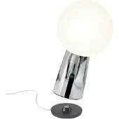 Zafferano Olimpia acculamp binnenfolie zilver Olimpia, dimbaar, chroom / zilver, Woon-/ Eetkamer, Aluminium, Modern