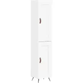 vidaXL Hoge kast 34,5x34x180 cm bewerkt hout wit