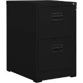 vidaXL Archiefkast 46x62x72,5 cm staal zwart